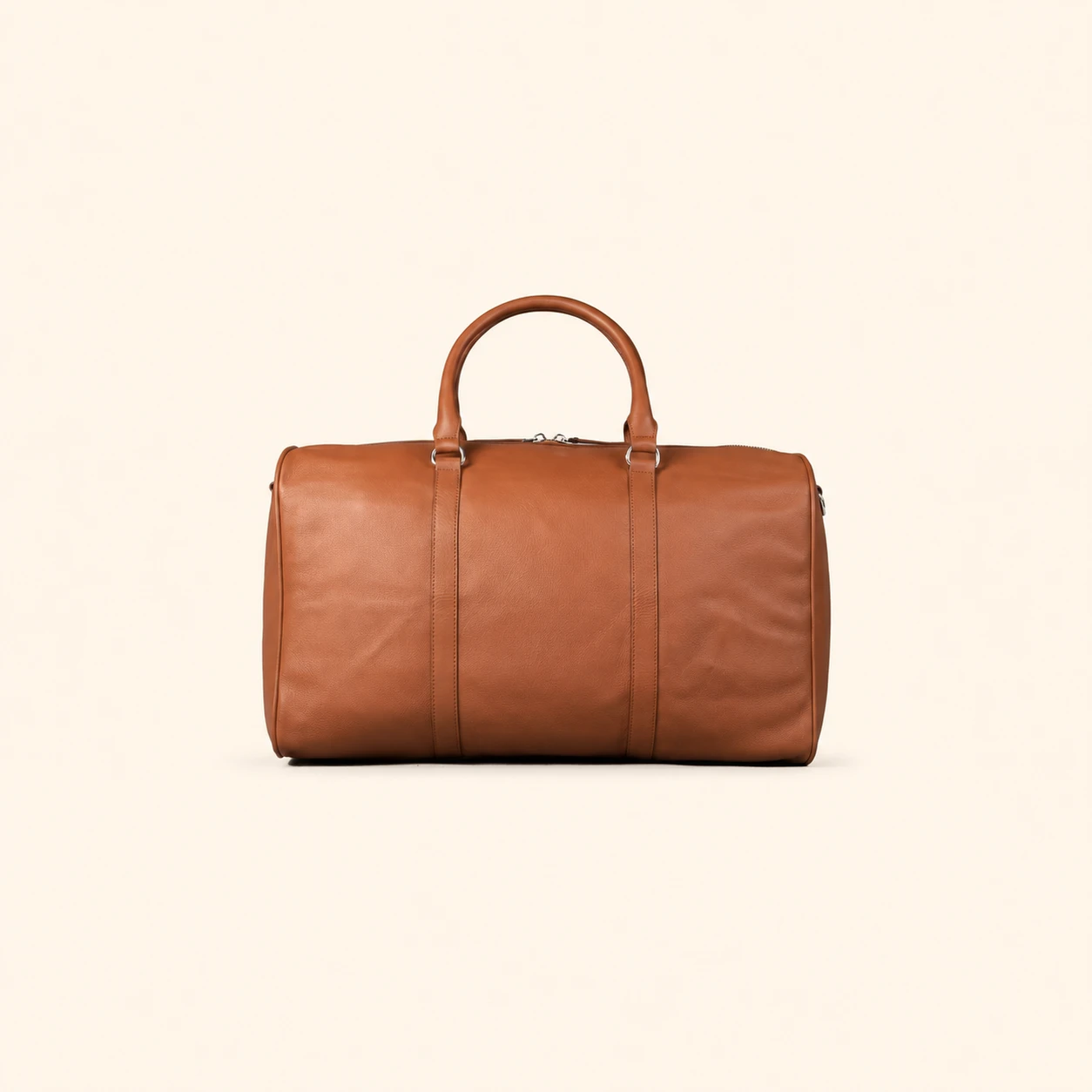 Darrio Braune Leder Reisetasche – Bild 2