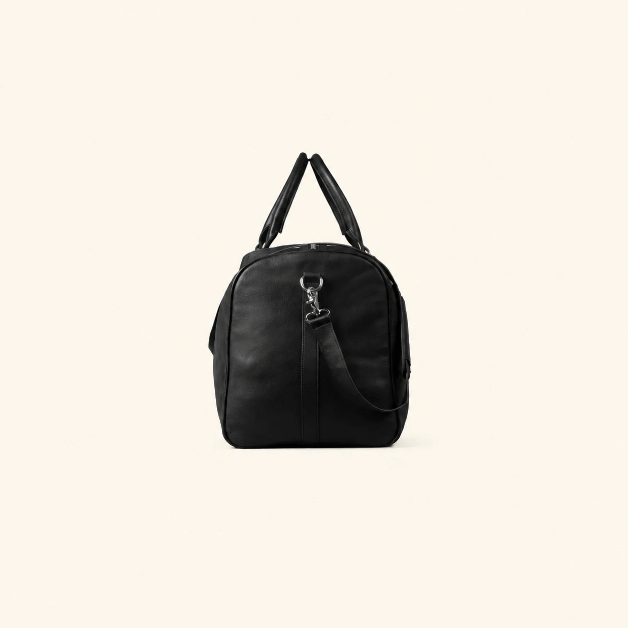 Darrio Schwarze Leder Reisetasche – Bild 4